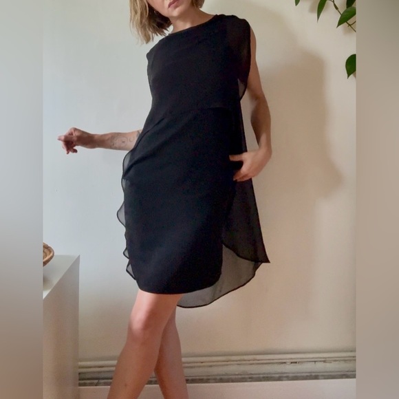 RUDSAK Black Sheer Overlay Mini Dress – Size XS - Picture 2 of 6